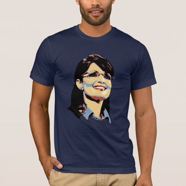 Camiseta Retrato de Sarah Palin (Anverso)