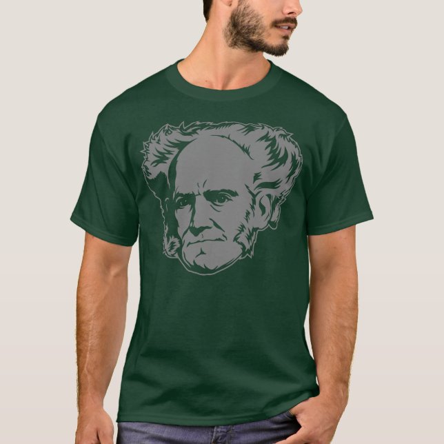 Camiseta Retrato de Schopenhauer (Anverso)