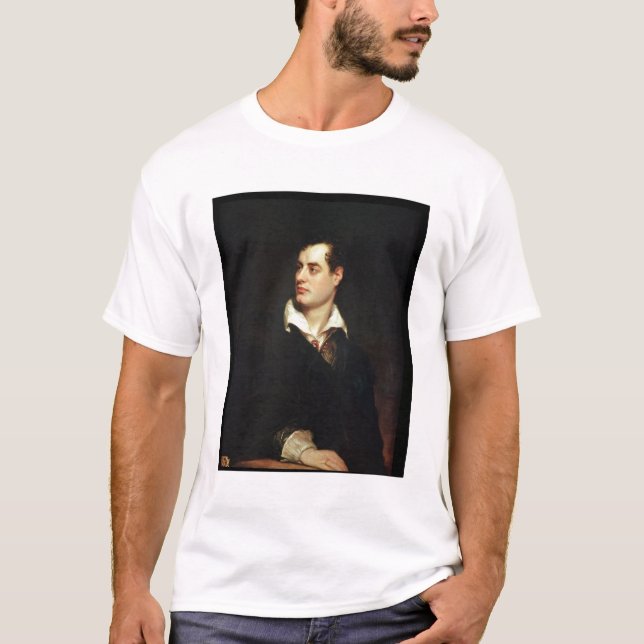 Camiseta Retrato de señor Byron (1788-1824) (aceite en (Anverso)