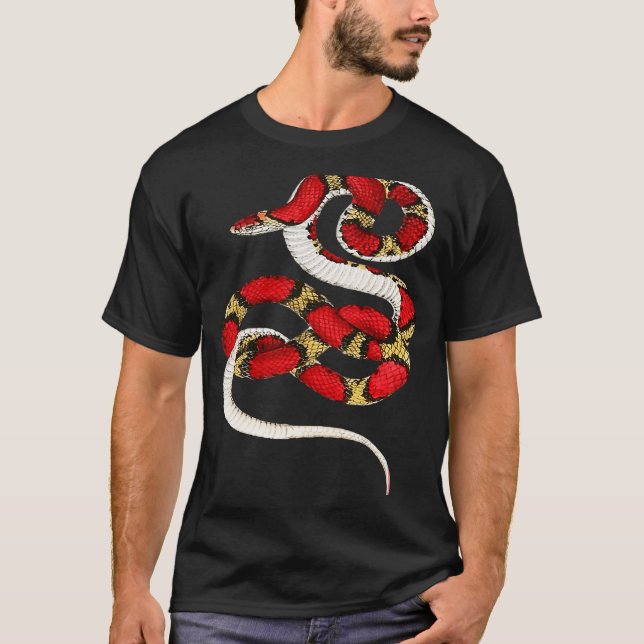 Camiseta Retrato de serpiente de escarlata (Anverso)