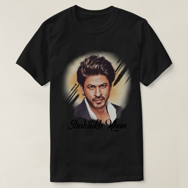 Camiseta Retrato de Shahrukh Khan (Diseño del anverso)