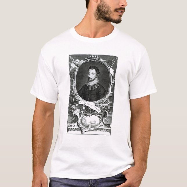 Camiseta Retrato de sir Francis Drake (Anverso)