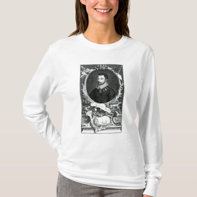 Camiseta Retrato de sir Francis Drake (Anverso)