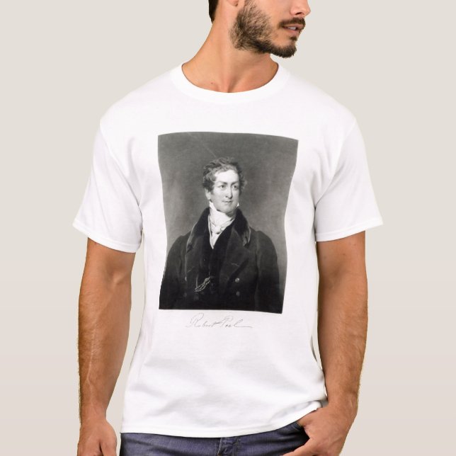 Camiseta Retrato de sir Robert Peel (Anverso)