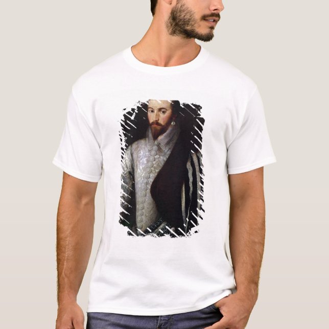 Camiseta Retrato de sir Walter Raleigh 1588 (Anverso)