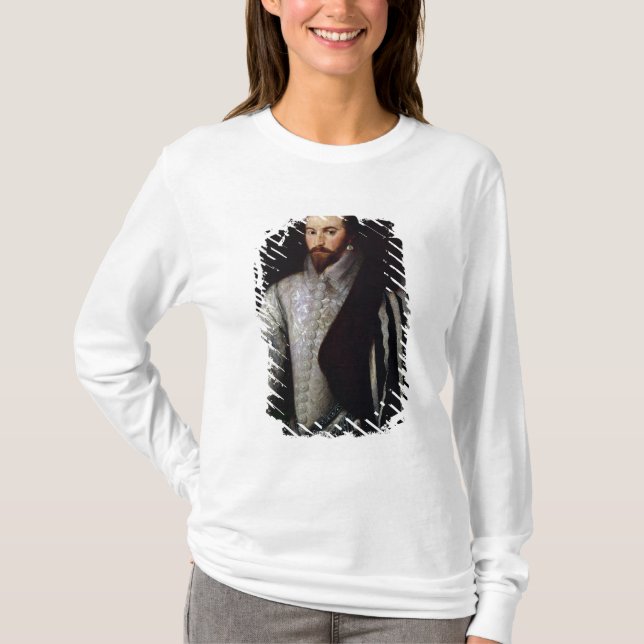 Camiseta Retrato de sir Walter Raleigh 1588 (Anverso)