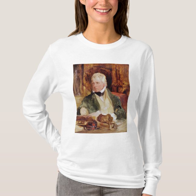 Camiseta Retrato de sir Walter Scott (Anverso)
