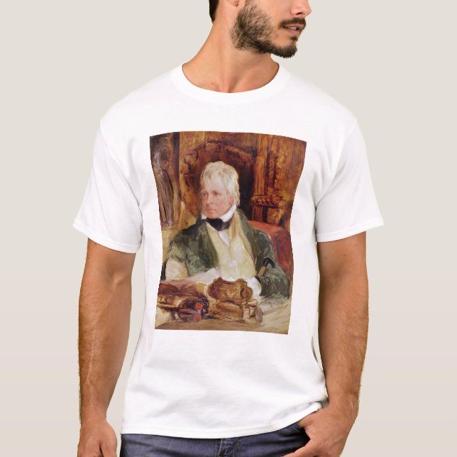 Camiseta Retrato de sir Walter Scott (Anverso)