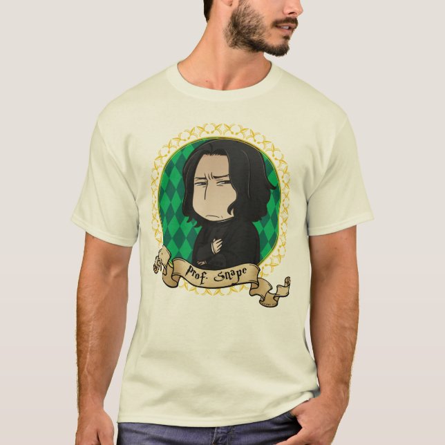 Camiseta Retrato de Snape, profesor animado (Anverso)