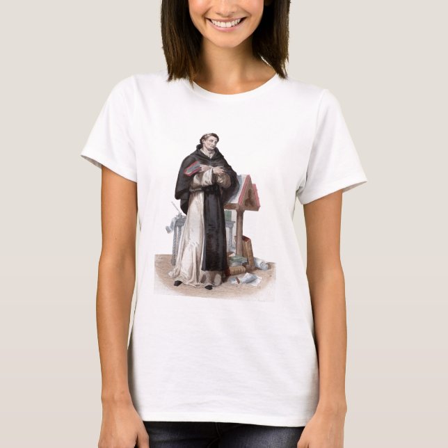 Camiseta Retrato de St Bernard de Clairvaux (Anverso)
