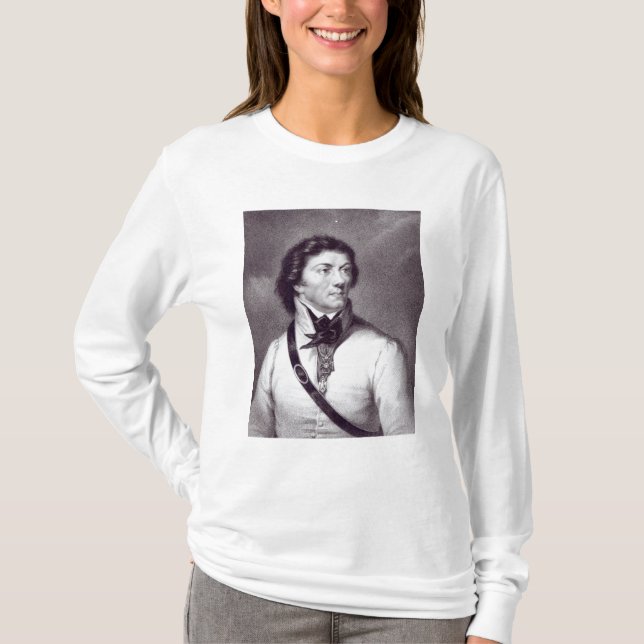 Camiseta Retrato de Tadeusz Kosciuszko (Anverso)