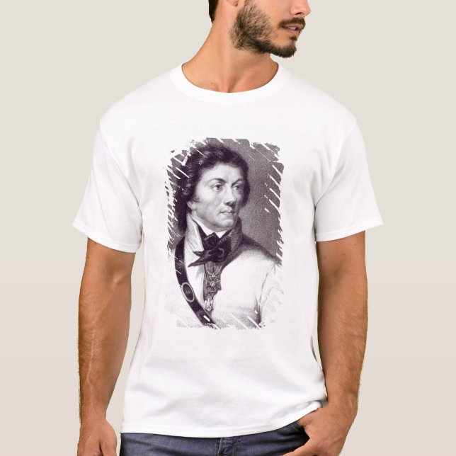 Camiseta Retrato de Tadeusz Kosciuszko (Anverso)