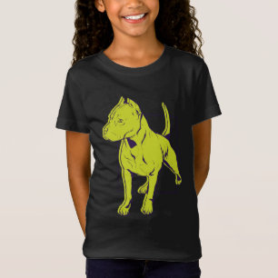 Camiseta Retrato de Terrier Pit Bull Americano