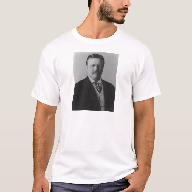 Camiseta Retrato de Theodore Roosevelt (Anverso)