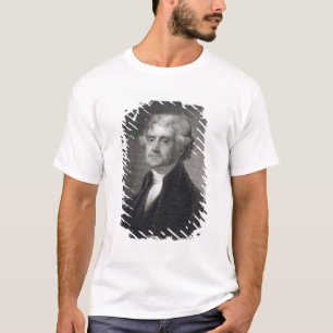 Camiseta Retrato de Thomas Jefferson, grabado por el Br de