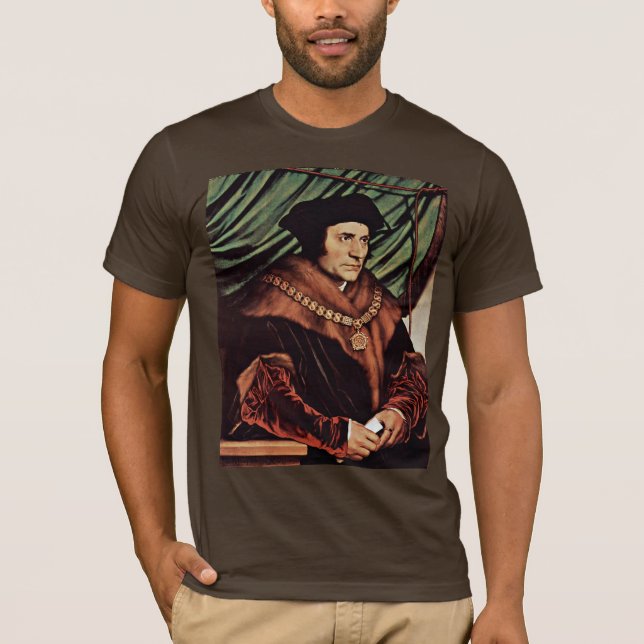 Camiseta Retrato de Thomas MoreBy Hans Holbein el más joven (Anverso)
