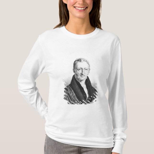 Camiseta Retrato de Thomas Robert Malthus (Anverso)