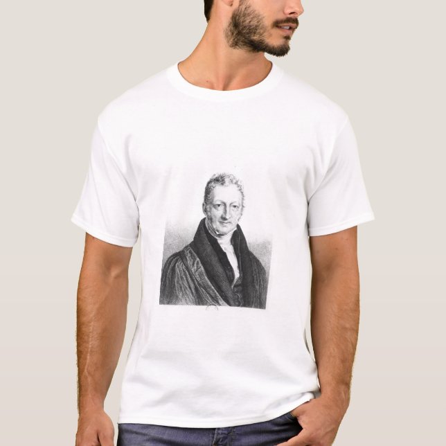 Camiseta Retrato de Thomas Robert Malthus (Anverso)