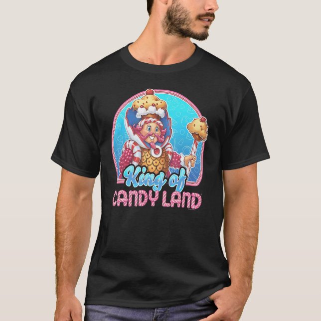 Camiseta Retrato de tierra de Candy Land Rey de Candy (Anverso)
