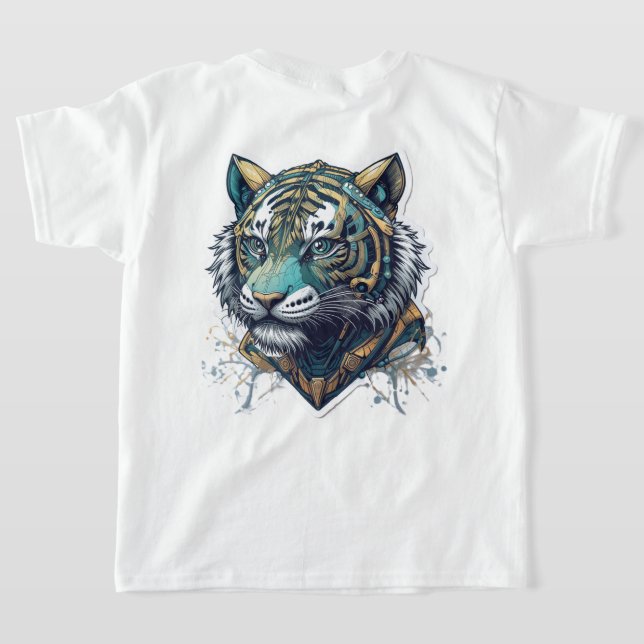 Camiseta Retrato de tigre (Distribución Reverso )