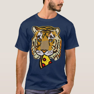 Camiseta Retrato de tigre con Pepperoni Pizza Slice