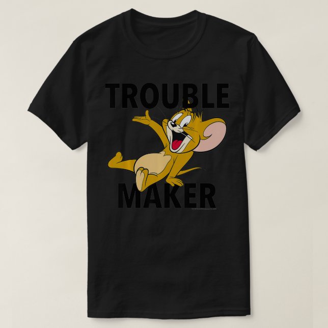 Camiseta Retrato De Tom Y Jerry Trouble (Diseño del anverso)