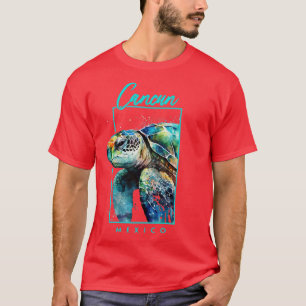 Camiseta Retrato de tortuga marina cancuña México