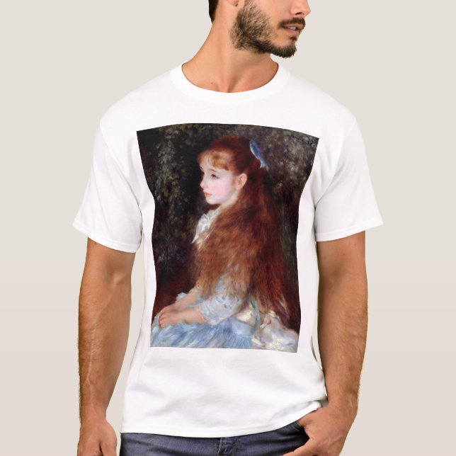 Camiseta Retrato de un Chica con cinta azul, renoir (Anverso)