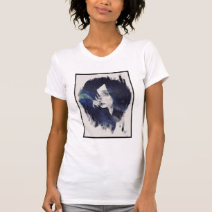 Camiseta Retrato de un Chica de Black Haired