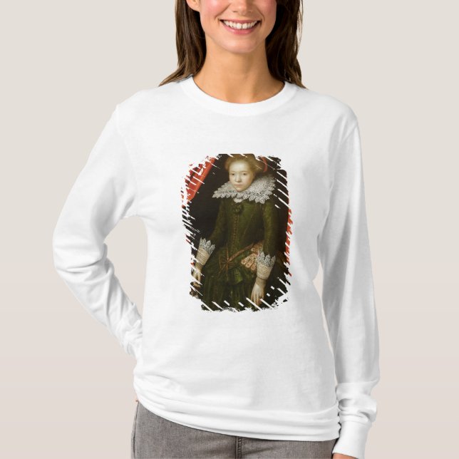 Camiseta Retrato de un chica de la familia de Ligne (Anverso)
