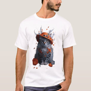 Camiseta Retrato de un gato majestuoso