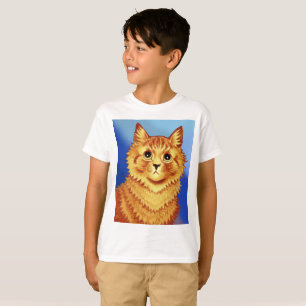 Camiseta Retrato de un gato naranja por Louis Wain 