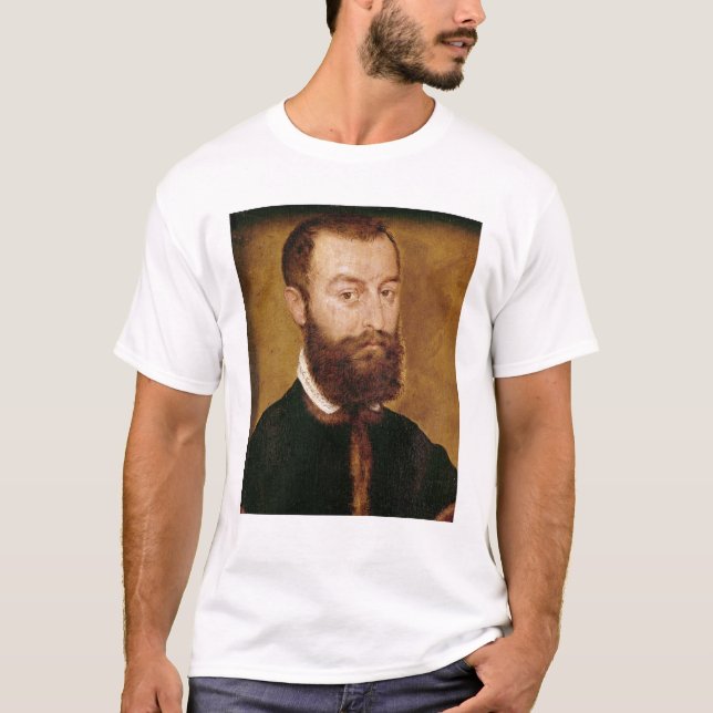 Camiseta Retrato de un hombre con una barba (Anverso)