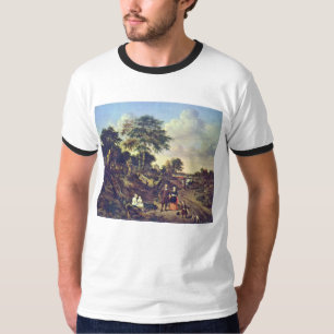 Camiseta Retrato de un par con dos niños
