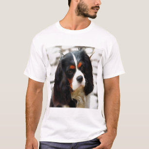 Camiseta Retrato De Un Rey Charles Cavalier Spaniel