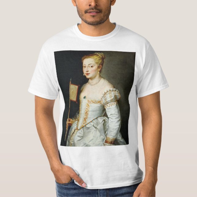 Camiseta Retrato de una dama de Paul Rubens (Anverso)