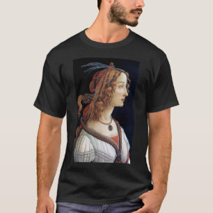 Camiseta Retrato de una dama, Sandro Botticelli