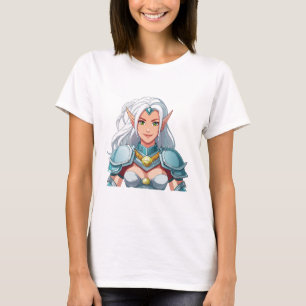 Camiseta Retrato de una hermosa mujer elfa