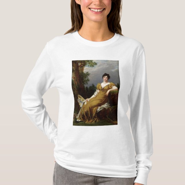 Camiseta Retrato de una mujer asentada (Anverso)