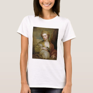 Camiseta Retrato de una mujer como St. Agnes, tradicionalme