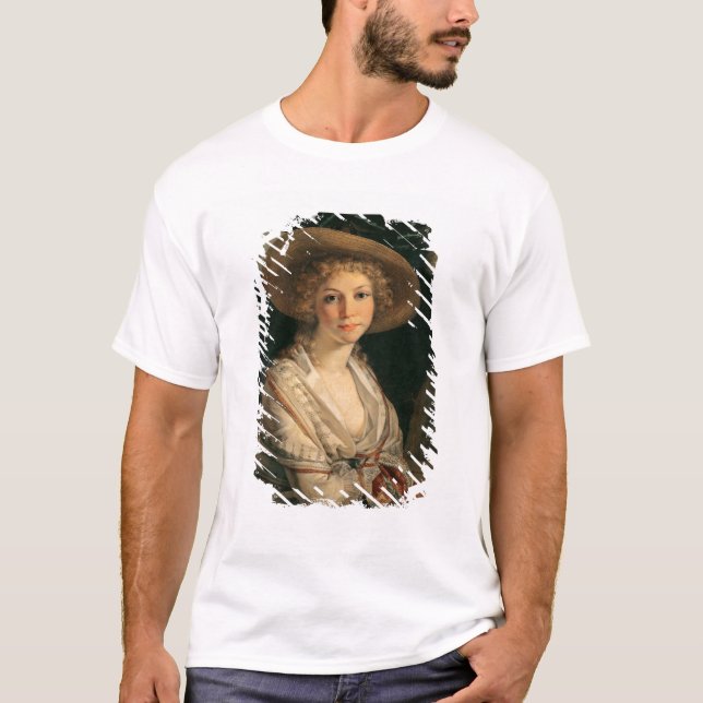 Camiseta Retrato de una mujer joven (Anverso)