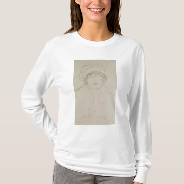 Camiseta Retrato de una mujer joven (Anverso)