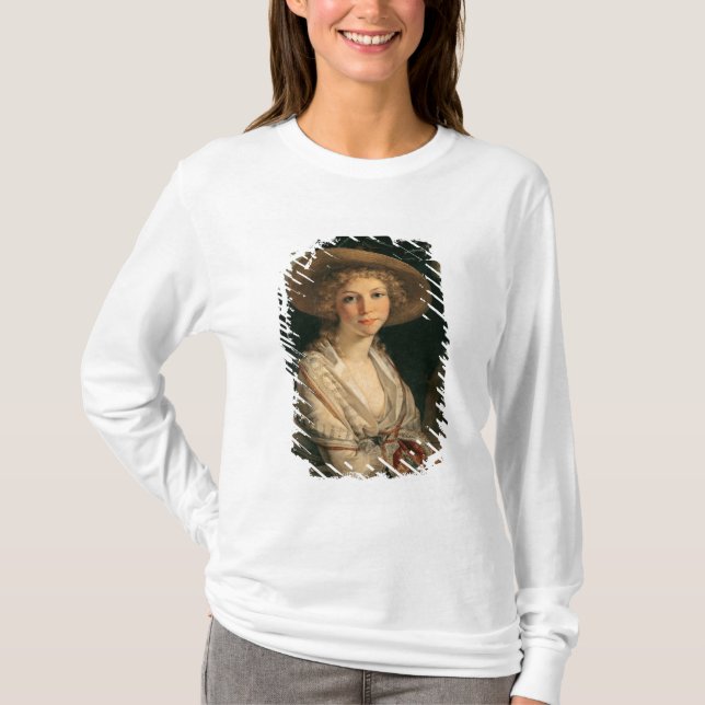 Camiseta Retrato de una mujer joven (Anverso)