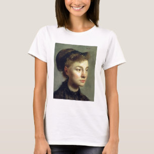 Camiseta Retrato de una mujer joven, 1867 de Edgar Degas el