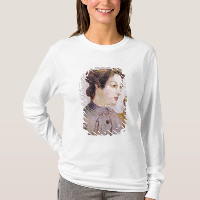 Camiseta Retrato de una mujer joven, 1886 de Paul Gauguin (Anverso)