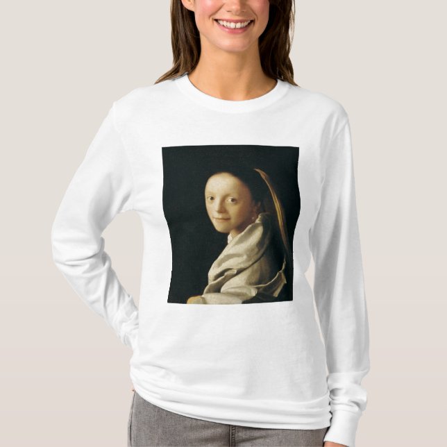 Camiseta Retrato de una mujer joven, c.1663-65 (Anverso)