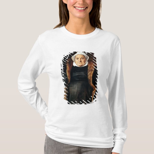 Camiseta Retrato de una mujer mayor (Anverso)