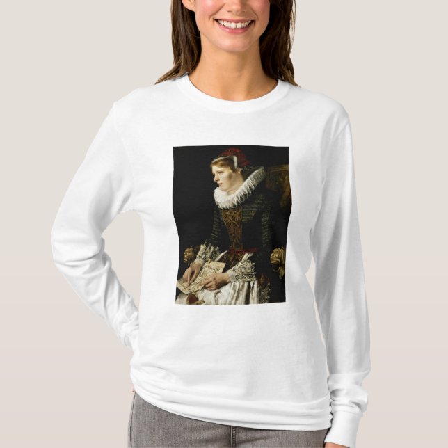 Camiseta Retrato de una mujer noble (Anverso)
