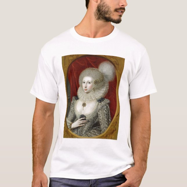 Camiseta Retrato de una mujer, posiblemente algodón de (Anverso)
