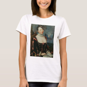 Camiseta Retrato de una mujer que lleva a cabo una